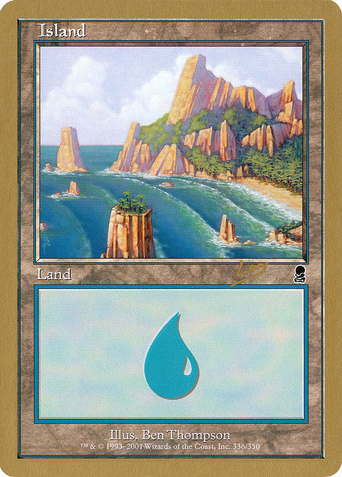 (英)島 / Island【WC02】 World Championship Decks 2002 Raphael Levy 金枠 No.108