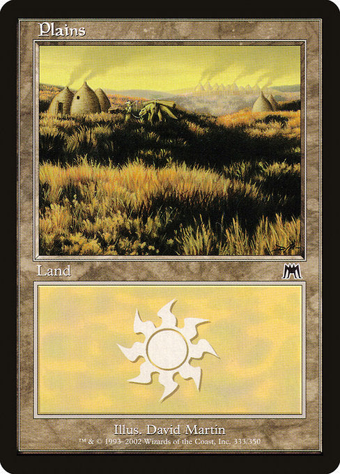 (英)【Foil】平地 / Plains【ONS】 No.333
