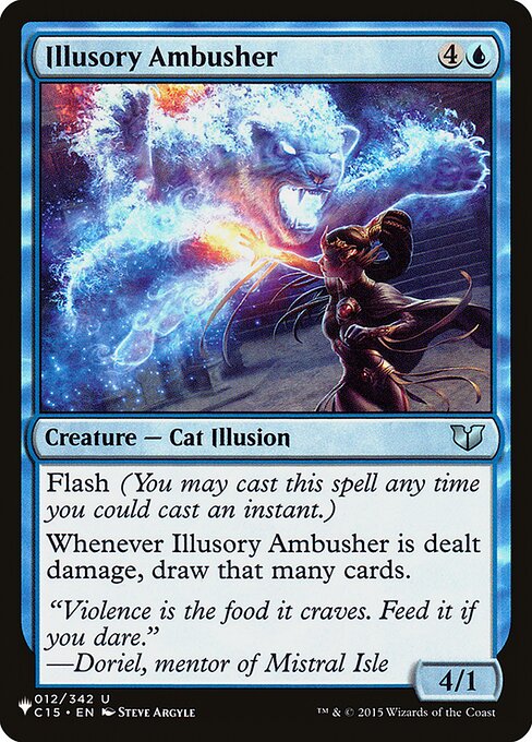 (英)錯覚の伏兵 / Illusory Ambusher【C15】 PWシンボル付き再販 No.012