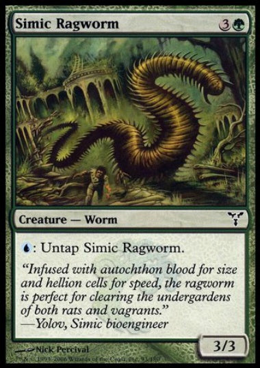 (英)シミックのぼろ布蟲 / Simic Ragworm【DIS】 No.093