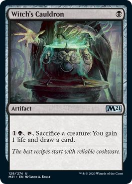 (英)【Foil】魔女の大釜 / Witch's Cauldron【M21】 No.129
