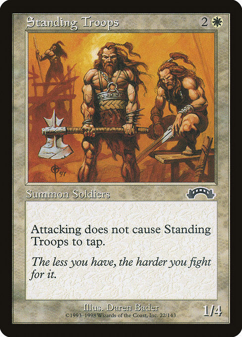 (英)常備軍 / Standing Troops【EXO】 No.022