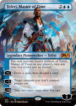 (英)【Foil】時の支配者、テフェリー / Teferi, Master of Time ★拡張枠★ 【M21】 No.281