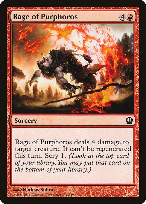 (英)パーフォロスの激怒 / Rage of Purphoros【THS】 No.137