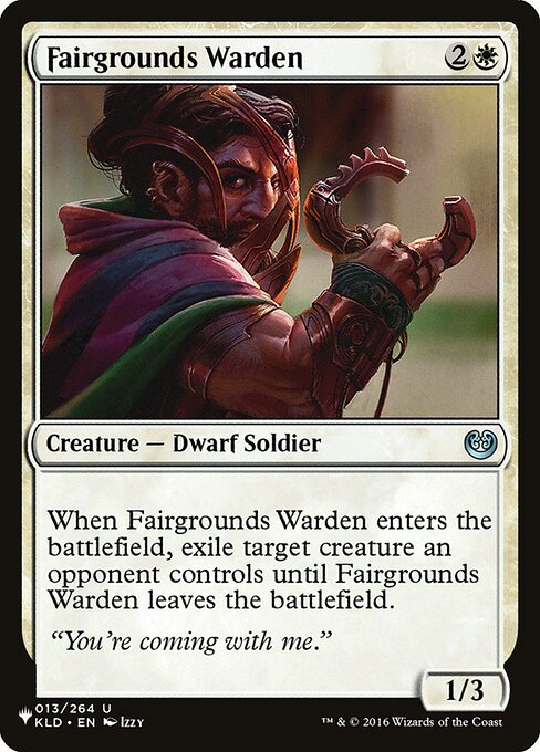 (英)博覧会場の警備員 / Fairgrounds Warden【KLD】 PWシンボル付き再販 No.013
