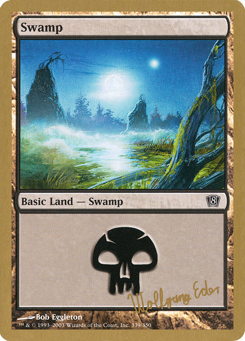 (英)沼 / Swamp【WC03】 World Championship Decks 2003 Wolfgang Eder 金枠 No.115