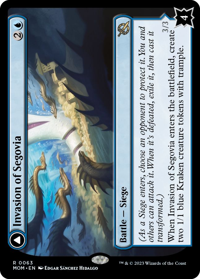 (英)【Foil】セゴビアへの侵攻 / Invasion of Segovia - セゴビアの海暴君、カエトス / Caetus, Sea Tyrant of Segovia【MOM】 No.063