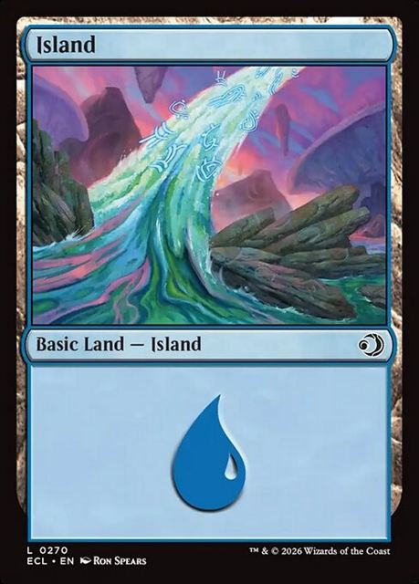 (英)【Foil】島 / Island【ECL】 No.270