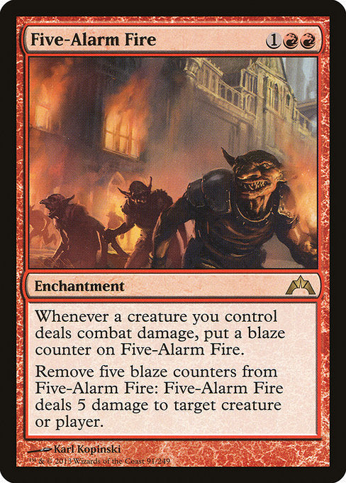 (英)【Foil】五連火災 / Five-Alarm Fire【GTC】 No.091