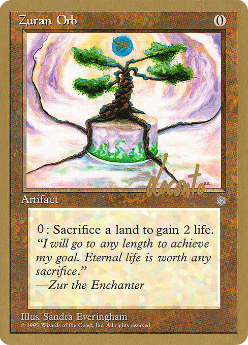 (英)ズアーの宝珠 / Zuran Orb【PTC】 ProTour NewYork Decks 1996 Michael Loconto 金枠 No.219