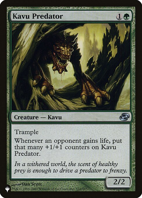 (英)カヴーの捕食者 / Kavu Predator【PLC】 PWシンボル付き再販 No.132
