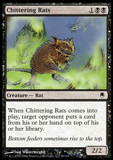 (英)【Foil】騒がしいネズミ / Chittering Rats【DST】 No.039