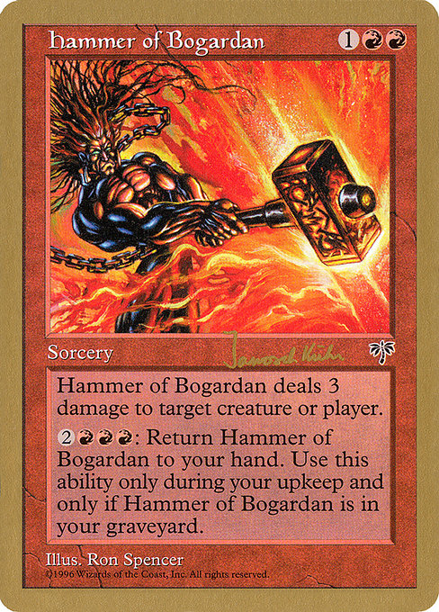 (英)ボガーダンの鎚 / Hammer of Bogardan【WC97】 World Championship Decks 1997 Janosch Kuhn 金枠 No.041