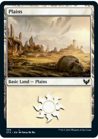 (英)【Foil】平地 / Plains【STX】 No.366