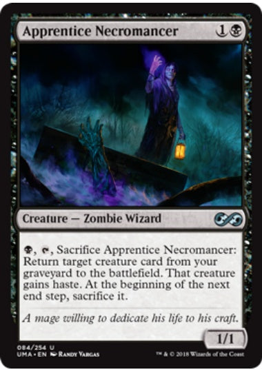 (英)【Foil】ネクロマンサーの弟子 / Apprentice Necromancer【UMA】 No.084