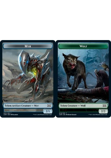 (英)【Foil】マイアトークン / Myr TokenNo.007 - 狼トークン / Wolf Token【2XM-TOKEN】 No.019