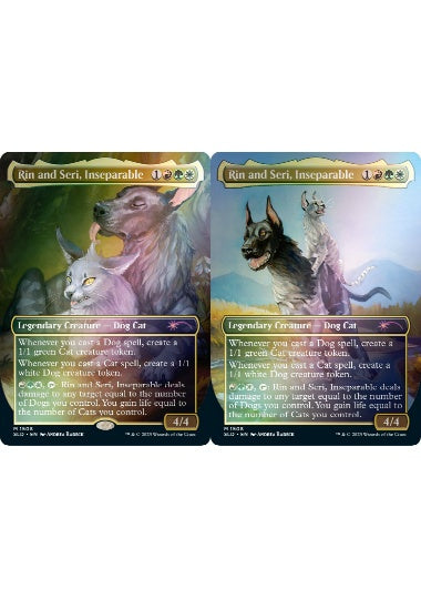 (英)【Foil】離れられない二匹、リンとセリ / Rin and Seri, Inseparable【SLD】Secret Lair Commander Deck: Raining Cats and Dogs No.1508