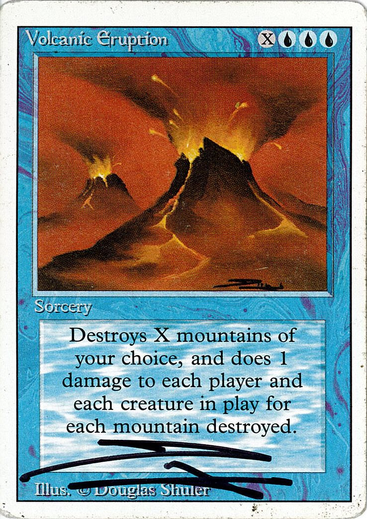 (英)噴火 / Volcanic Eruption【3ED】 No.089 サイン入り [委託販売品]