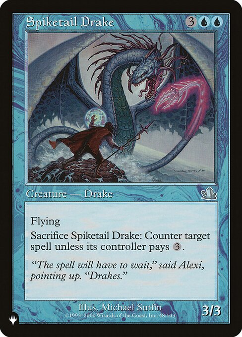 (英)トゲ尾のドレイク / Spiketail Drake【PCY】 PWシンボル付き再販 No.048