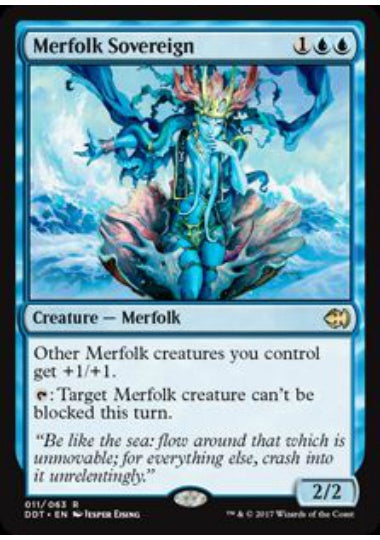 (英)マーフォークの君主 / Merfolk Sovereign【MVSG】 No.011