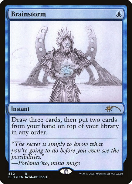 (英)【Foil】渦まく知識 / Brainstorm【SLD】Artist Series: Mark Poole No.582
