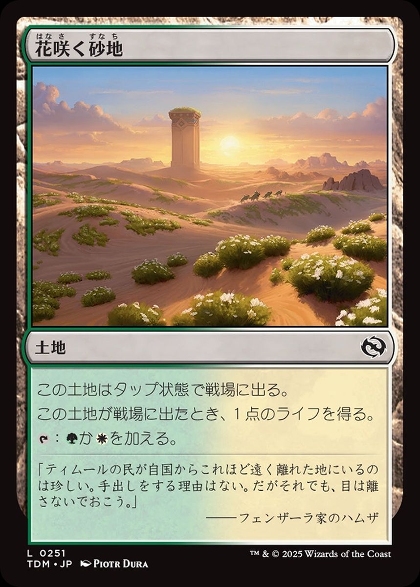 (日)【Foil】花咲く砂地 / Blossoming Sands【TDM】 No.251