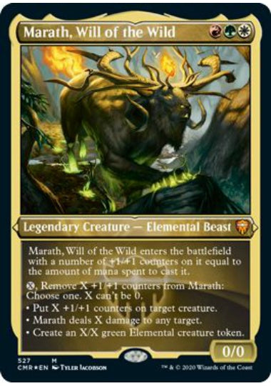 (英)【Foil】野生の意志、マラス / Marath, Will of the Wild ★ショーケース枠★ 【CMR】 No.527