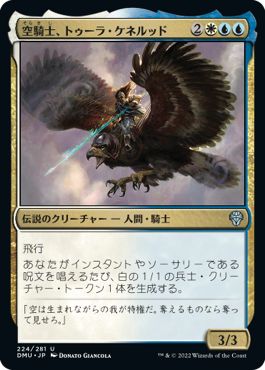 (日)【Foil】空騎士、トゥーラ・ケネルッド / Tura Kennerud, Skyknight【DMU】 No.224