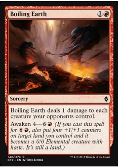 (英)【Foil】沸き立つ大地 / Boiling Earth【BFZ】 No.142
