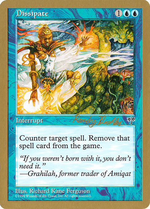 (英)雲散霧消 / Dissipate【WC98】 World Championship Decks 1998 Randy Buehler 金枠 No.024