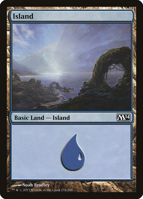 (英)【Foil】島 / Island【M14】 No.234