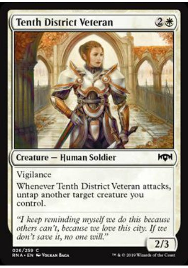(英)【Foil】第10管区の古参兵 / Tenth District Veteran【RNA】 No.026
