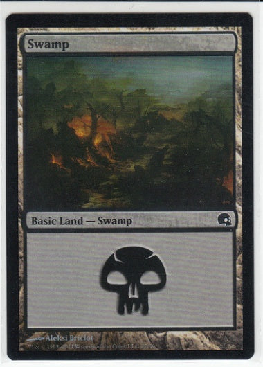 (英)【Foil】沼 / Swamp【GRAVE】 No.027