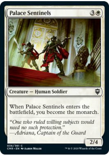 (英)【Foil】宮殿の歩哨 / Palace Sentinels【CMR】 No.036