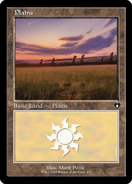 (英)【Foil】平地 / Plains【CMM】旧枠 No.0439