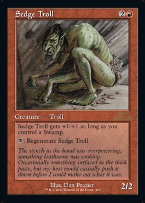 (英)Sedge Troll【30A】 旧枠加工カード No.465 ※トーナメントで使用することはできません。