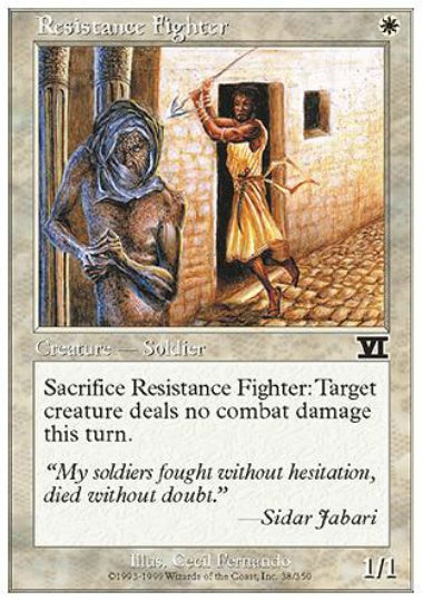 (英)レジスタンス兵 / Resistance Fighter【6ED】 No.038