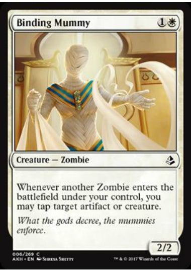 (英)【Foil】束縛のミイラ / Binding Mummy【AKH】 No.006