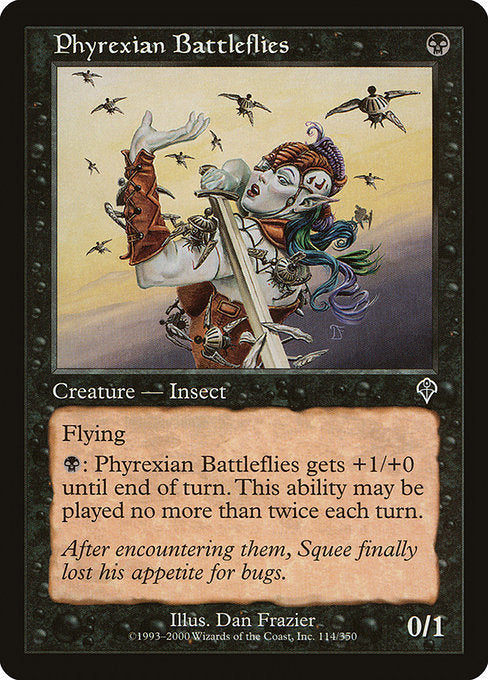 (英)【Foil】ファイレクシアの戦闘バエ / Phyrexian Battleflies【INV】 No.114