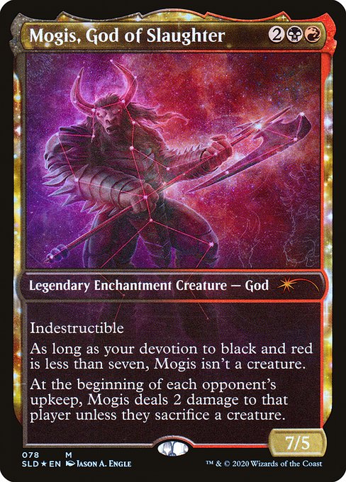 (英)【Foil】殺戮の神、モーギス / Mogis, God of Slaughter【SLD】Theros Stargazing: Vol.IV(Purphoros) No.078