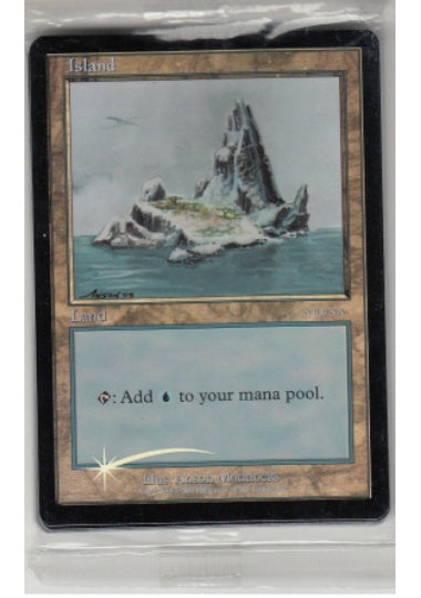 (英)【Foil】島 / Island【PRM】Ice Age 2001年 アリーナプロモ 10枚セット 未開封 No.042
