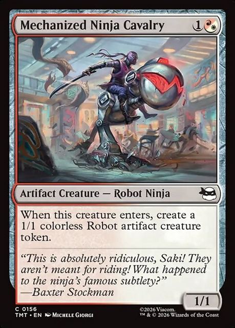 (英)【Foil】ニンジャのメカ騎兵 / Mechanized Ninja Cavalry【TMT】 No.156