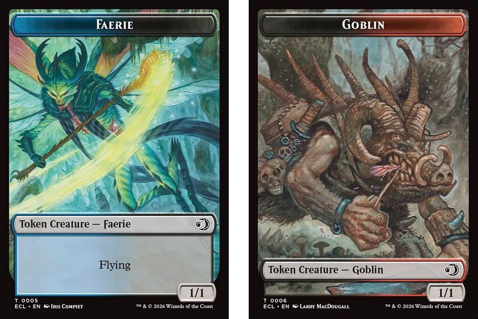 (英)フェアリートークン / Faerie Token No.005 - ゴブリントークン / Goblin Token 【ECL-TOKEN】 No.006