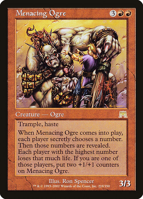 (英)脅迫するオーガ / Menacing Ogre【ONS】 No.219