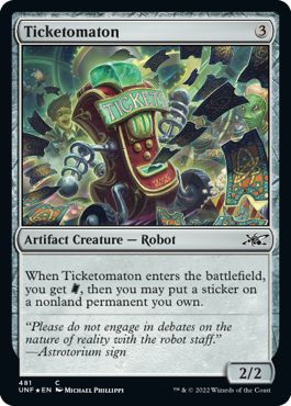 (英)【ギャラクシーFoil】Ticketomaton【UNF】 No.481