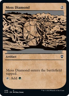 (英)【Foil】苔色のダイアモンド / Moss Diamond ★ショーケース枠★(ルールブック・カード) 【CLB】 No.448