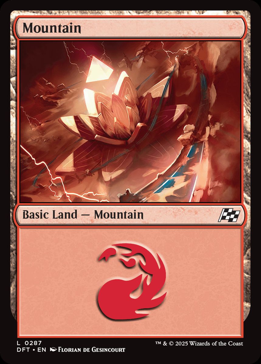 (英)【Foil】山 / Mountain【DFT】 No.287