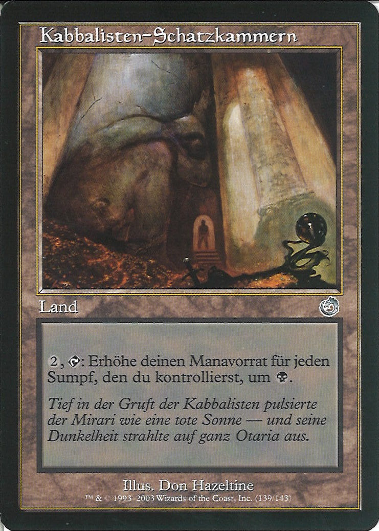 (ドイツ語)Kabbalisten-Schatzkammern / Cabal Coffers【TOR】 No.139