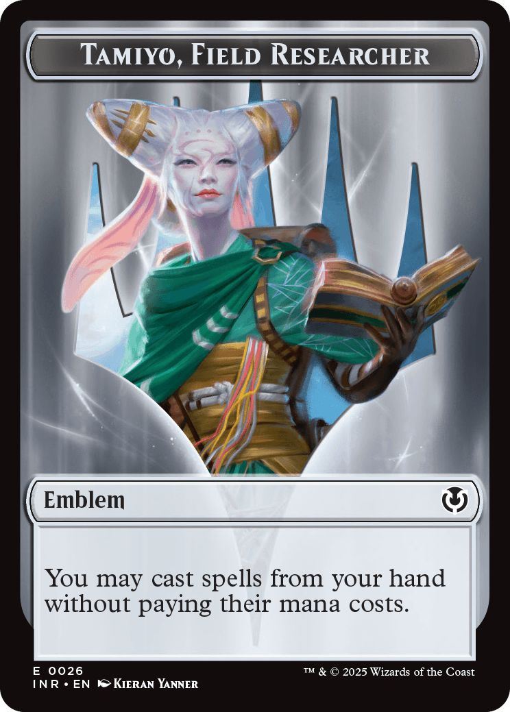 (英)紋章 - 実地研究者、タミヨウ / Emblem - Tamiyo, Field Researcher【INR-TOKEN】 No.026