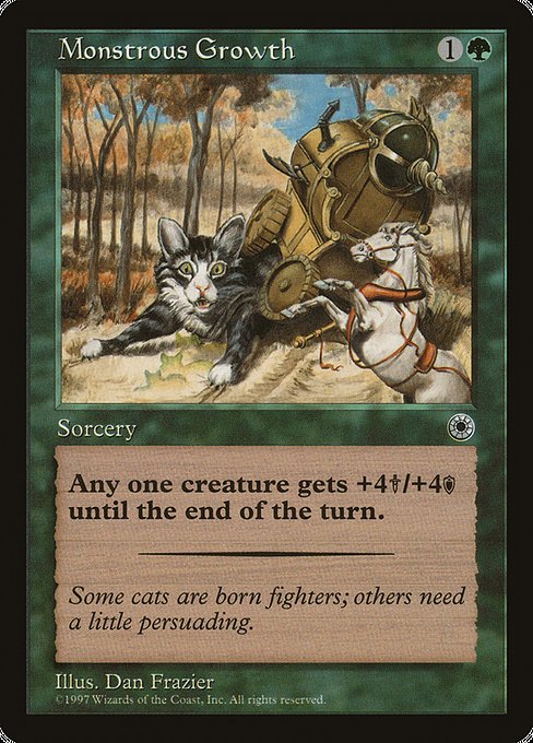 (英)超巨大化 / Monstrous Growth【POR】 (Flavor Text) No.173